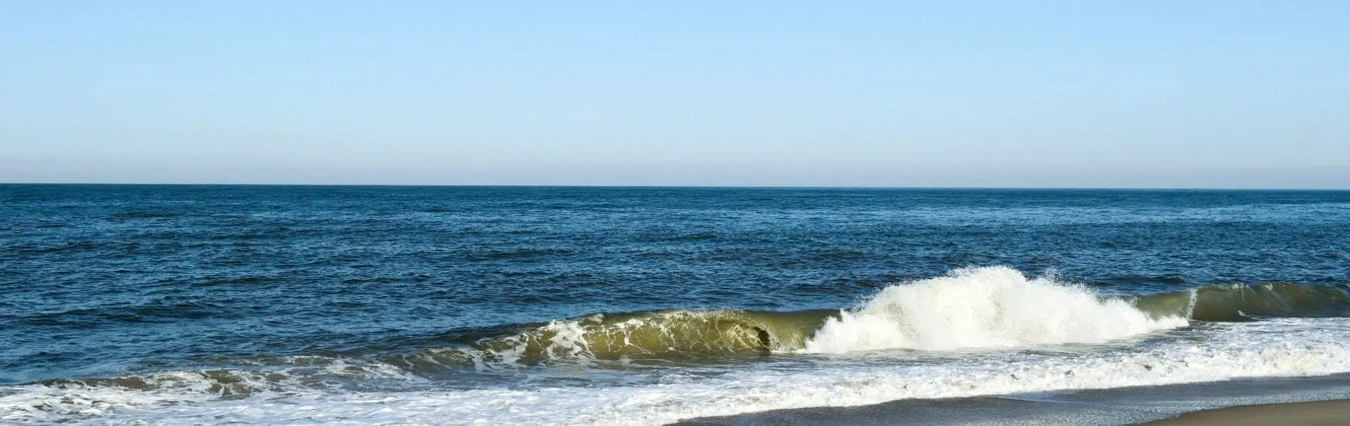Beach surf near Henlopen Acres, Delaware